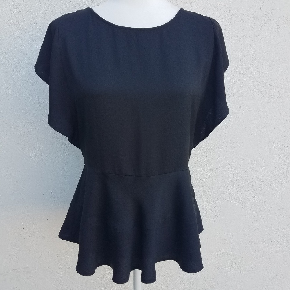 Ann Taylor Loft Peplum Blouse Size S